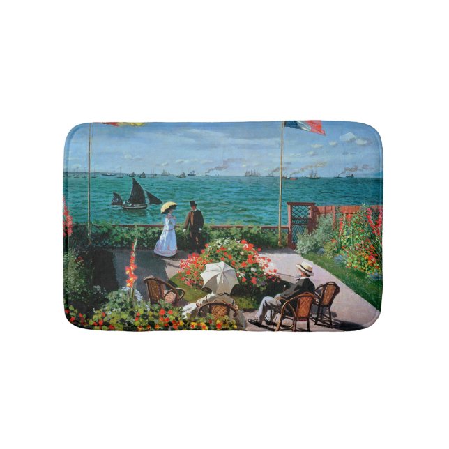Tapis De Bain Claude Monet | la terrasse chez Sainte-Adresse, (Devant)