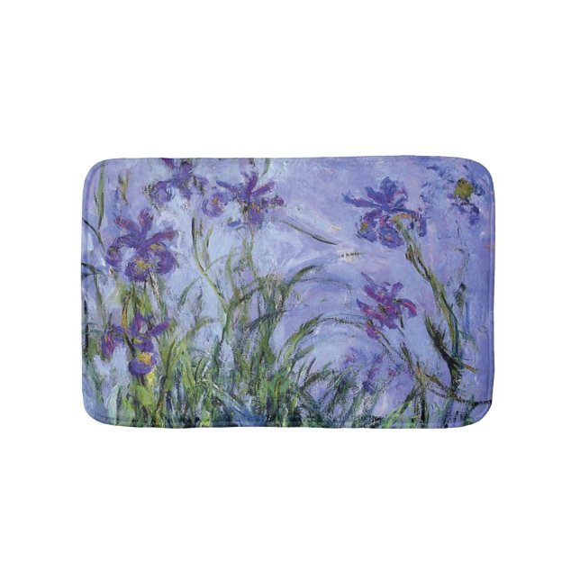 Tapis De Bain Claude Monet - Lilac Irises Mauves 1917 (Devant)