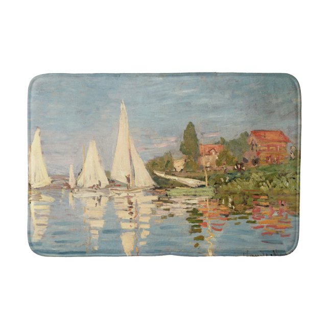 Tapis De Bain Claude Monet | Regatta at Argenteuil, c.1872 (Devant)