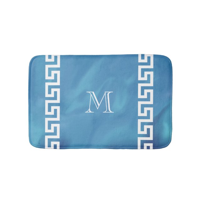 Tapis De Bain Clé de Grec de peluche (Devant)