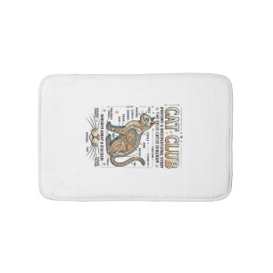 Tapis De Bain Club Chat Anatomie du Chat Diagramme Scientifique