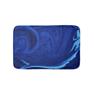 Tapis De Bain Cobalt bleu arrière - plan texturé artisanal