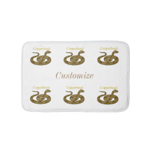 Tapis De Bain Cochon couleuvres cuivrées Thunder_Cove