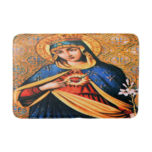 Tapis De Bain Coeur immaculé de Marie