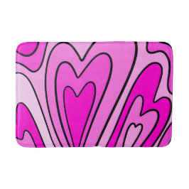 Tapis De Bain Coeur rose