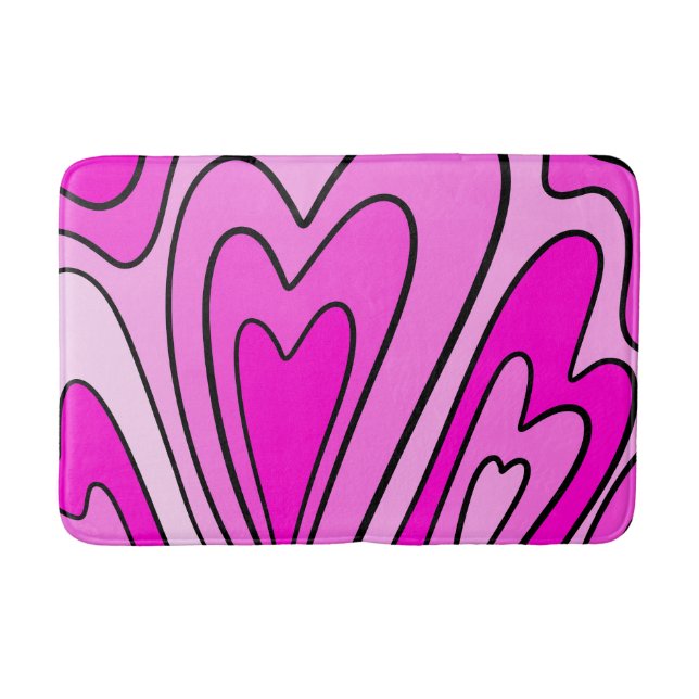 Tapis De Bain Coeur rose (Devant)