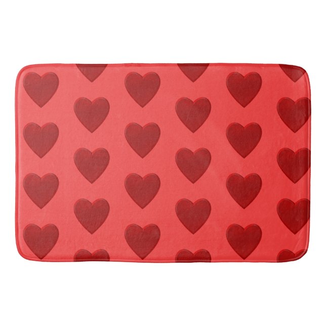 Tapis De Bain Coeur rouge (Devant)