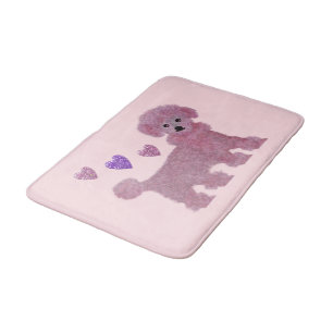 Tapis De Bain Coeurs de caniche