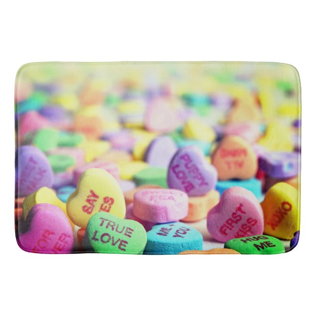 Tapis De Bain Coeurs romantiques (Devant)