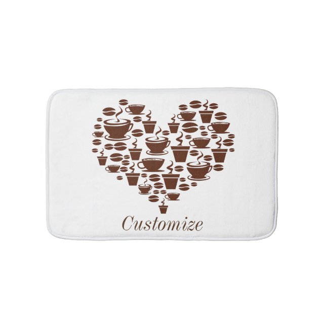 Tapis De Bain Coffee Lover Heart Thunder_Cove (Devant)