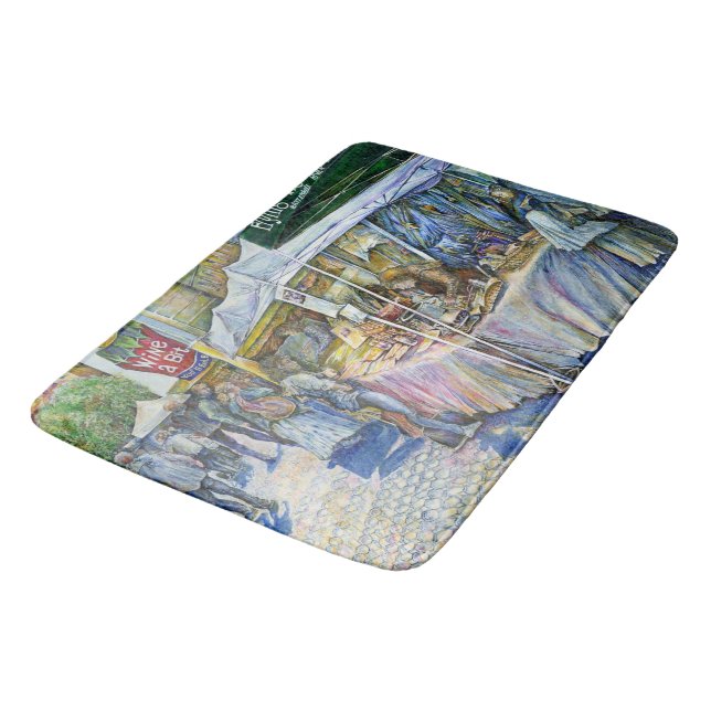 Tapis De Bain Coin de Flying Pig Farm et Wine a Bit. (Angle)