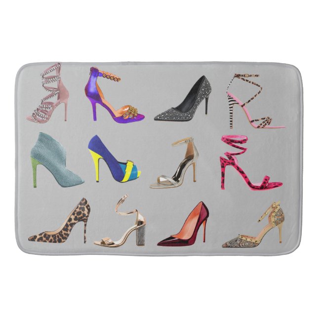 Tapis De Bain Collage de talon haut de stylets (Devant)