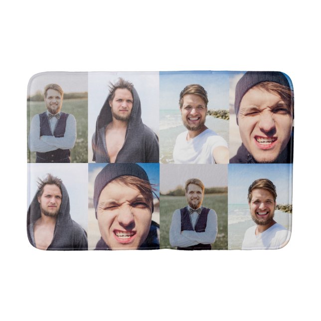 Tapis De Bain Collage photo Mettez votre visage sur un (Devant)