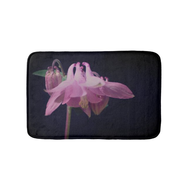 Tapis De Bain Colonne rose intense - Fleur de fond (Devant)