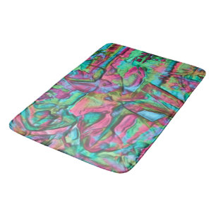 Tapis De Bain Coloré rocheux ou grondé avec des teintes doucemen
