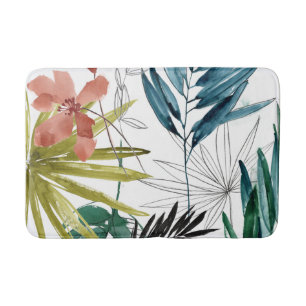 Tapis De Bain Composition tropicale