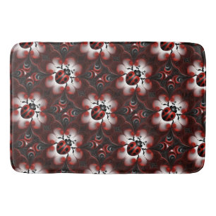 Tapis De Bain Conception artistique abstraite de coccinelle,