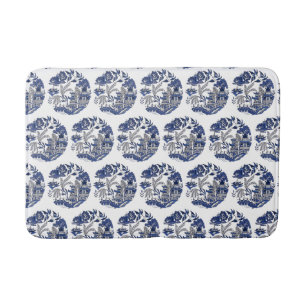 Tapis De Bain Conception classique d'un Willow Design Cuisine Ru