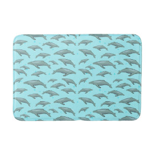 Tapis De Bain Conception de baleines bleues
