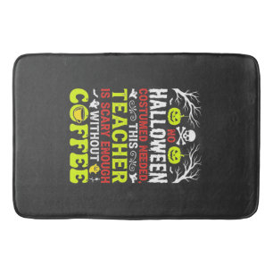 Tapis De Bain Conception de café assez effrayante pour Halloween