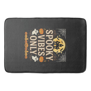Tapis De Bain Conception de château fantôme Halloween Vibes Somb