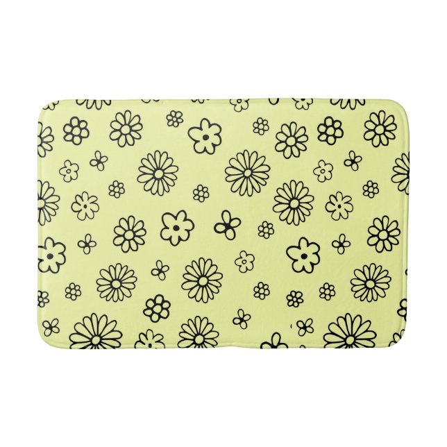 Tapis De Bain Conception de fleurs (Devant)
