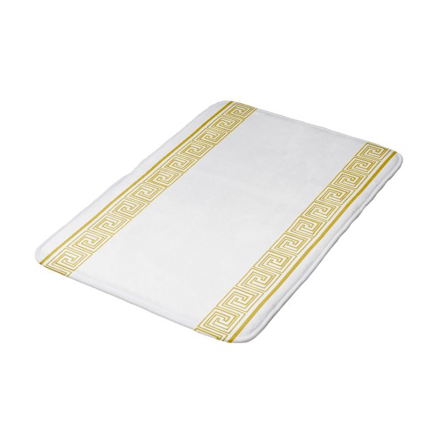Tapis De Bain Conception de la Frieze Gold Grecian (Angle)