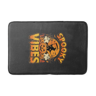 Tapis De Bain Conception de sorcière de citrouille d'Halloween V