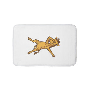 Tapis De Bain Conception de T-Shirt avec gravure vintage de gira