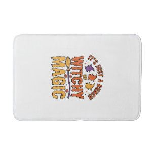 Tapis De Bain Conception de typographie Halloween magique ensorc