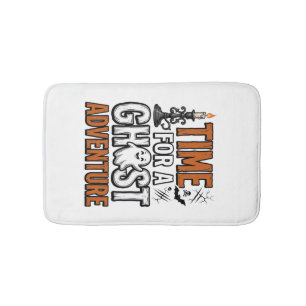 Tapis De Bain Conception de typographie vintage Halloween Aventu