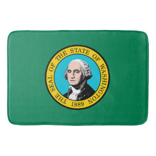 Tapis De Bain Conception du drapeau de l'État de Washington