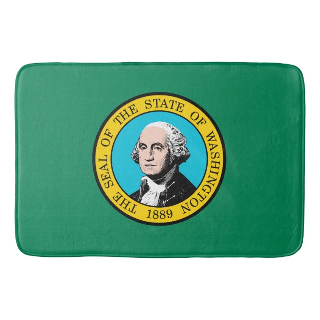 Tapis De Bain Conception du drapeau de l'État de Washington (Devant)
