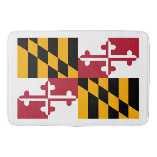 Tapis De Bain Conception du drapeau de l'État du Maryland