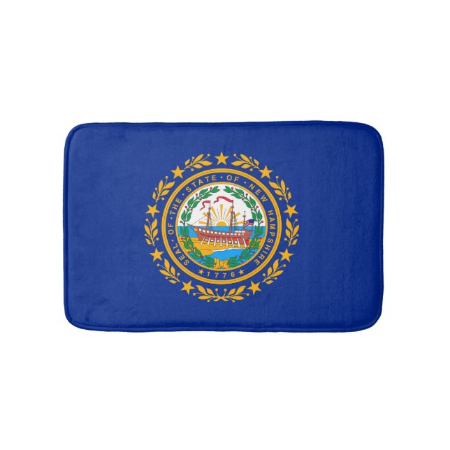 Tapis De Bain Conception du drapeau d'état du New Hampshire (Devant)