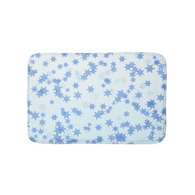 Tapis De Bain Conception Étoiles Bleues (Devant)