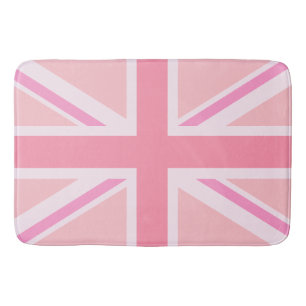 Tapis De Bain Conception Union Jack rose/Drapeau