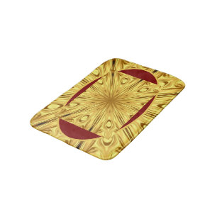 Tapis De Bain Confort Moelleux & Contraste Élevé : Luxe Cramoisi