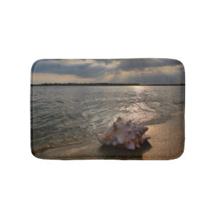 Tapis De Bain Conque Shell à la plage St Augustine, la Florid