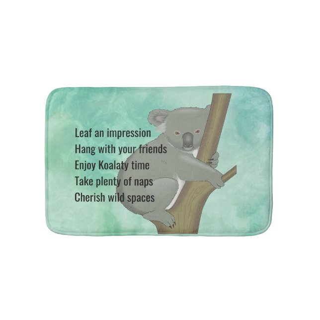 Tapis De Bain Conseil d'une Koala Bear Design Bath Mat (Devant)