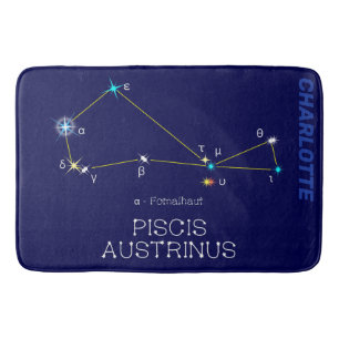 Tapis De Bain Constellation de l'hémisphère Sud Piscis Austrinus