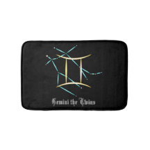 Tapis de bain Constellation du Zodiaque Gémeaux