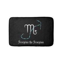 Tapis de bain constellation du zodiaque Scorpion