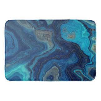 Tapis De Bain « Contours pélagiques » – Un paysage marin abstrai