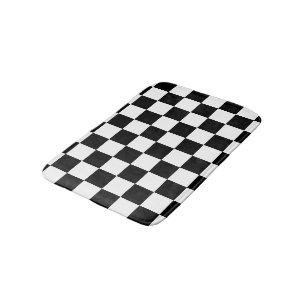 Tapis De Bain Contrôleur blanc noir