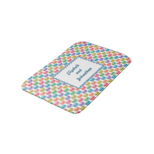 Tapis De Bain Cookies Pop Art Macarons colorés
