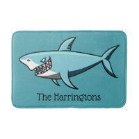 Cool Shark nom personnalisé nattes de bain