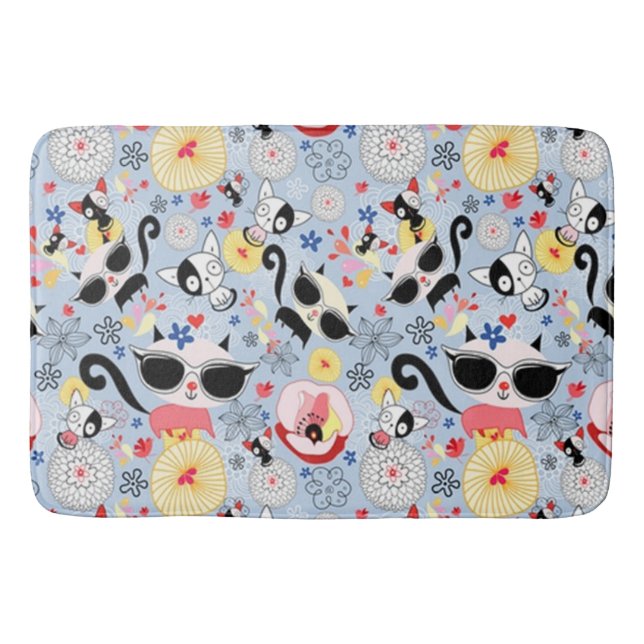 Tapis De Bain Cool Summer Kitty (Devant)