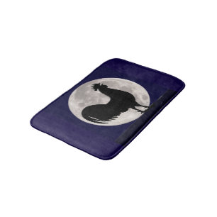 Tapis De Bain Coq au clair de lune