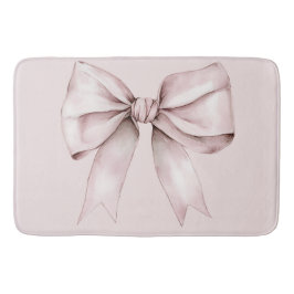Tapis De Bain Coquette esthétique arc rose Nom personnalisé